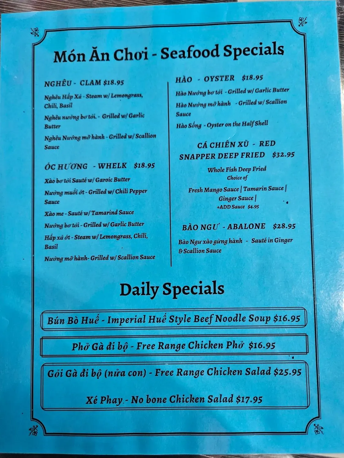 Menu 5