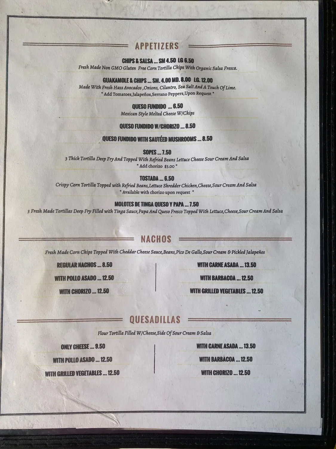 Menu 1