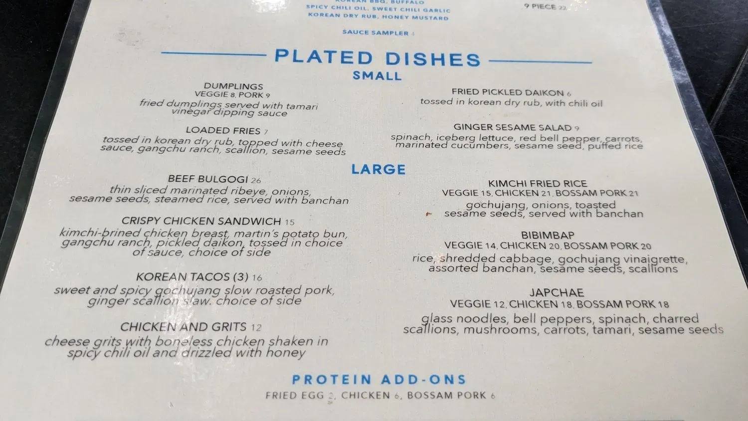 Menu 5