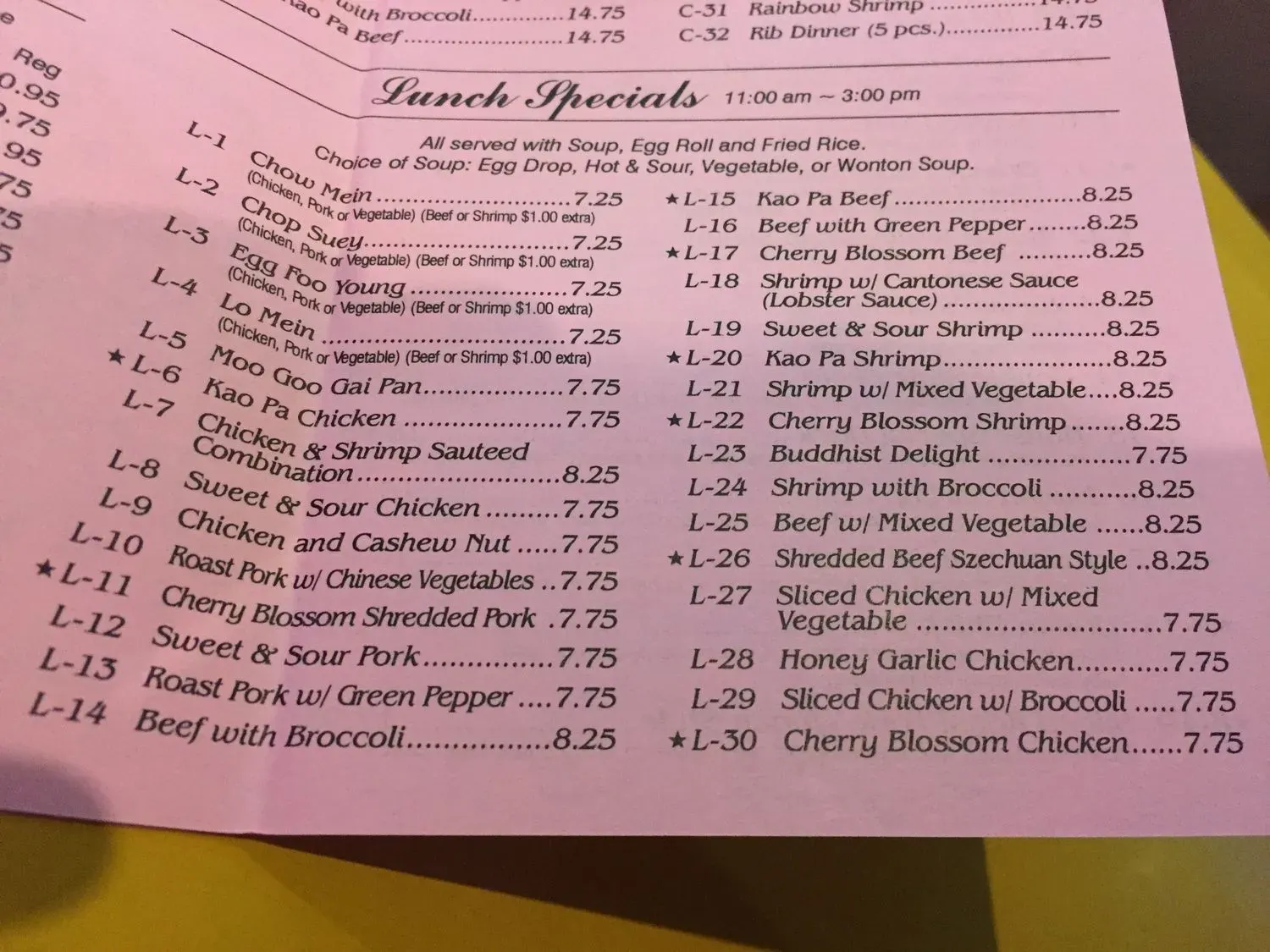 Menu 2