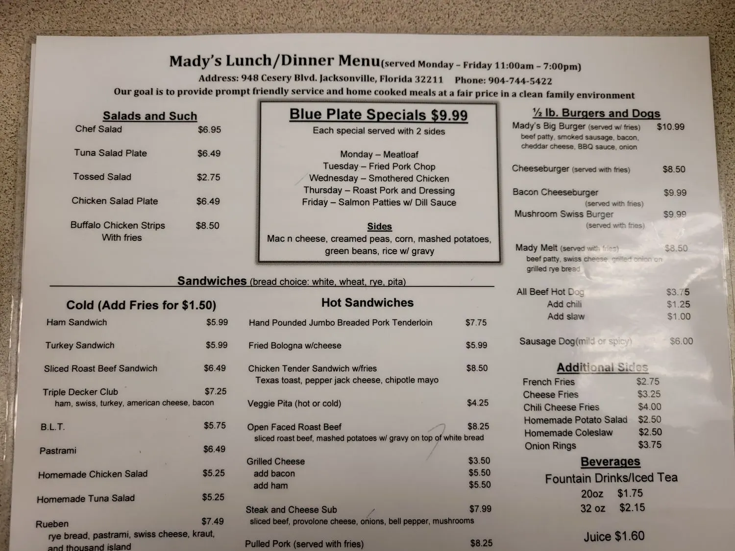 Menu 4