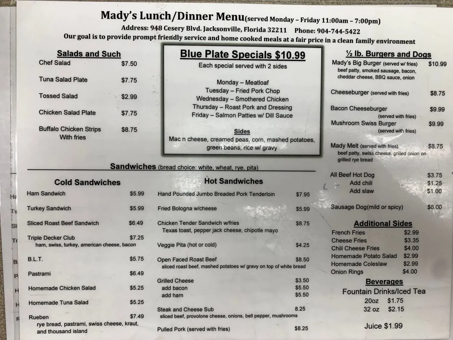 Menu 1