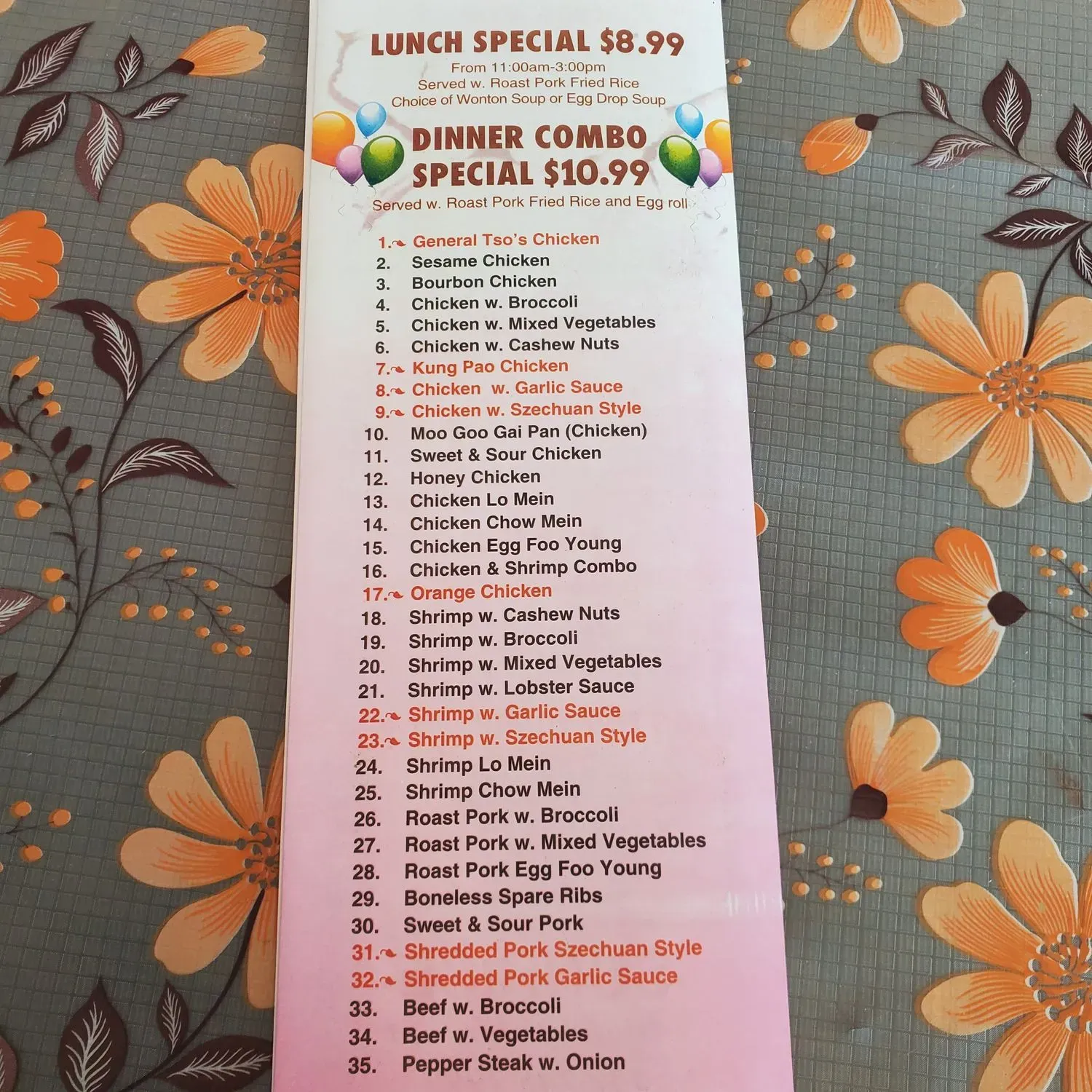 Menu 2