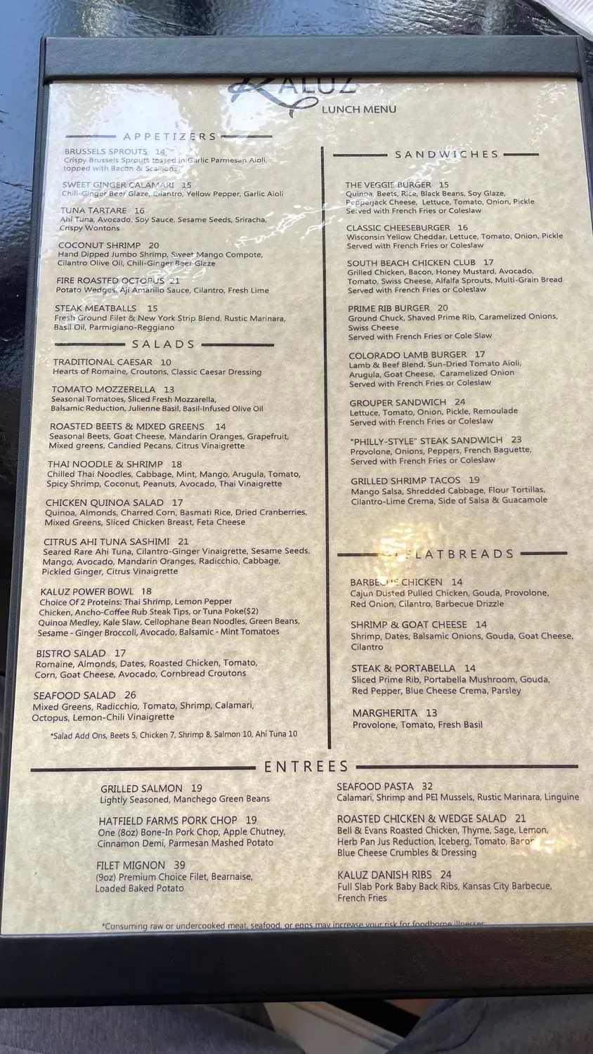 Menu 2