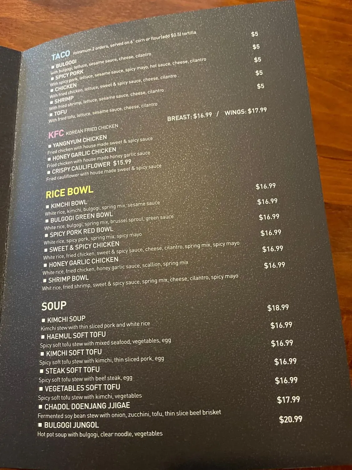 Menu 6