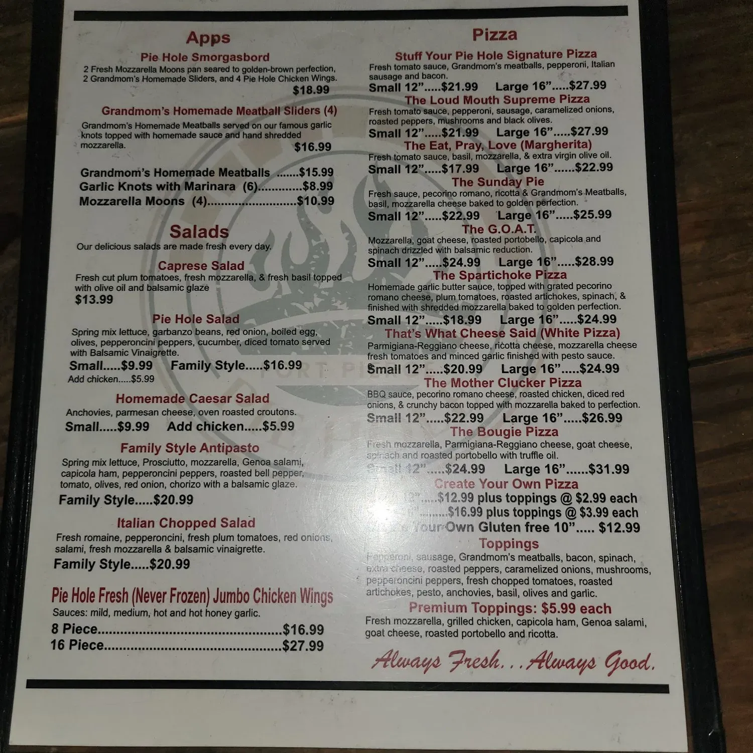 Menu 4