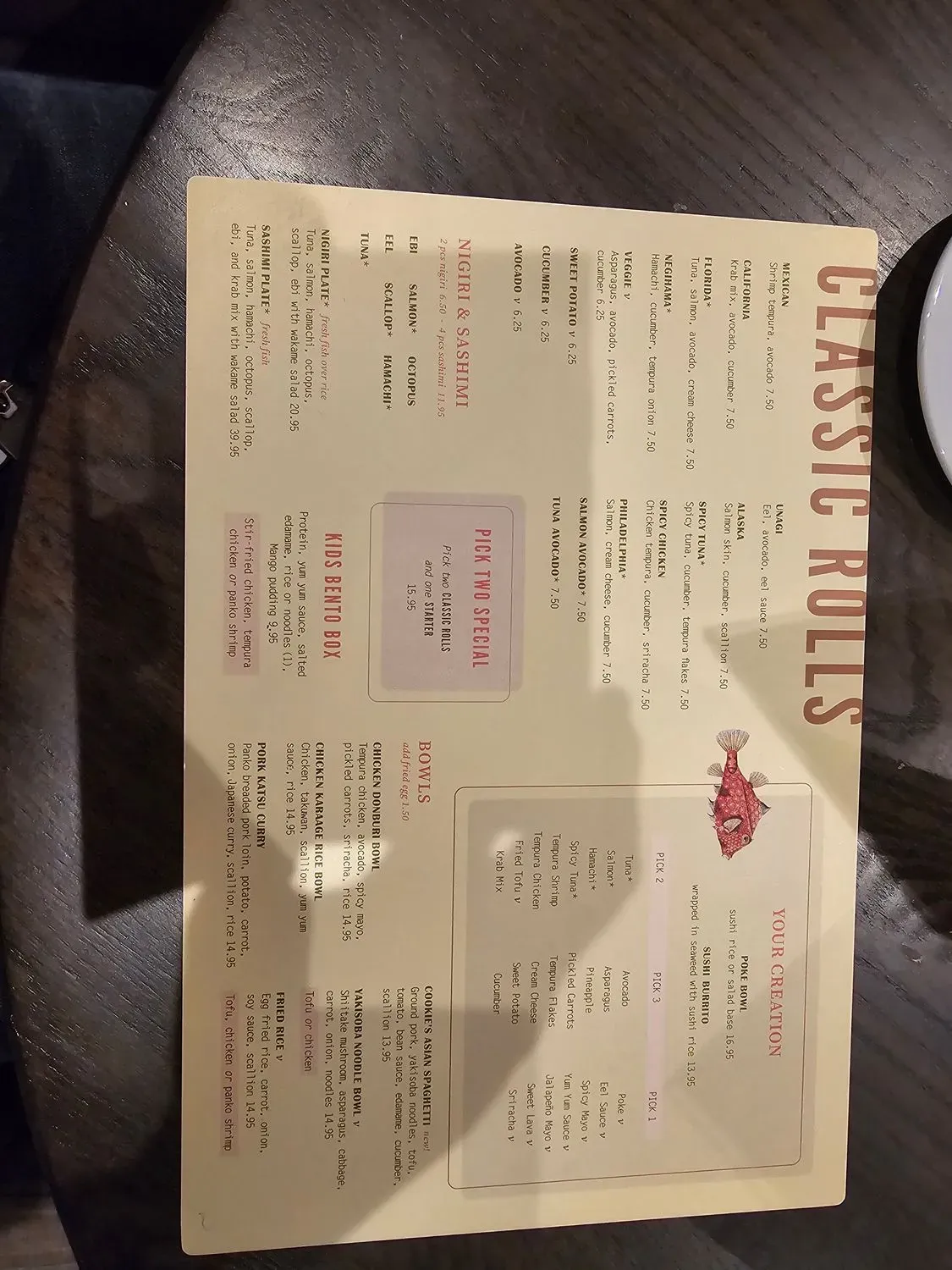 Menu 5