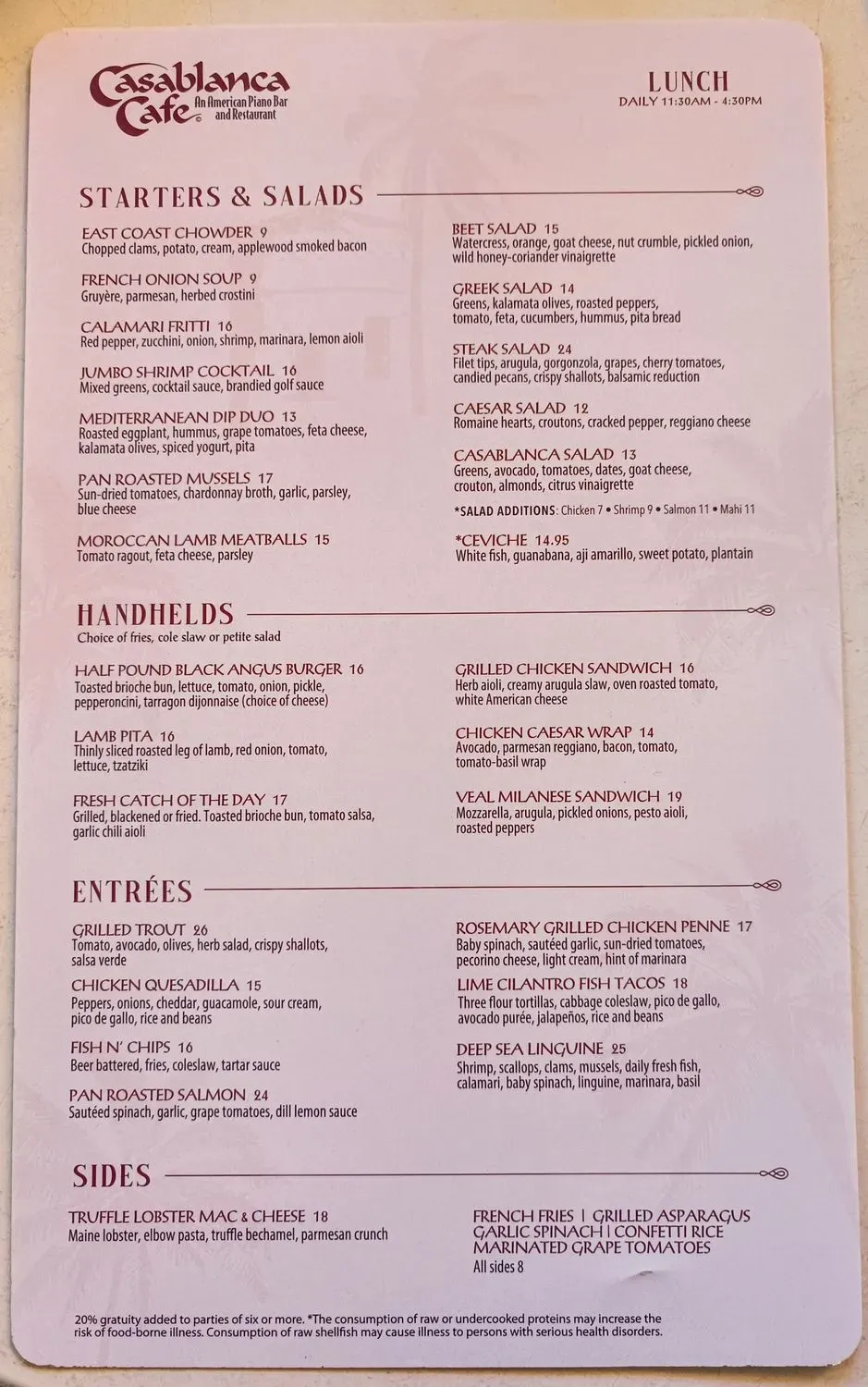 Menu 4