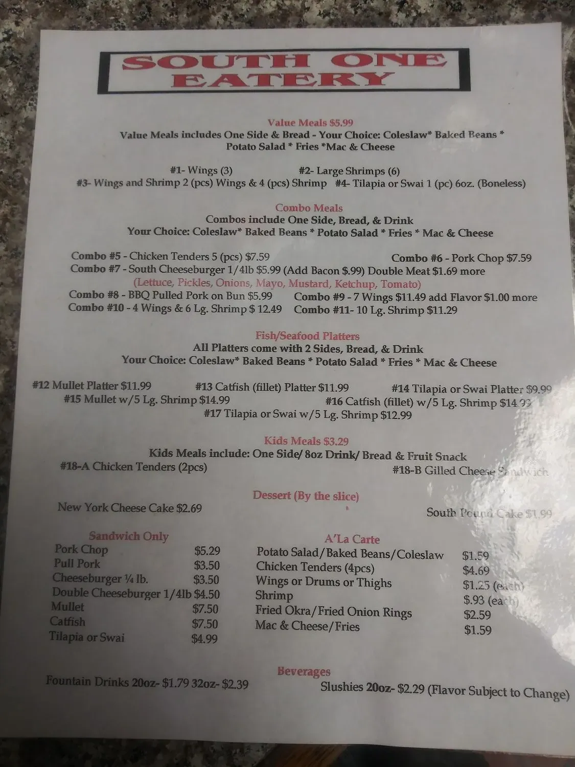 Menu 3