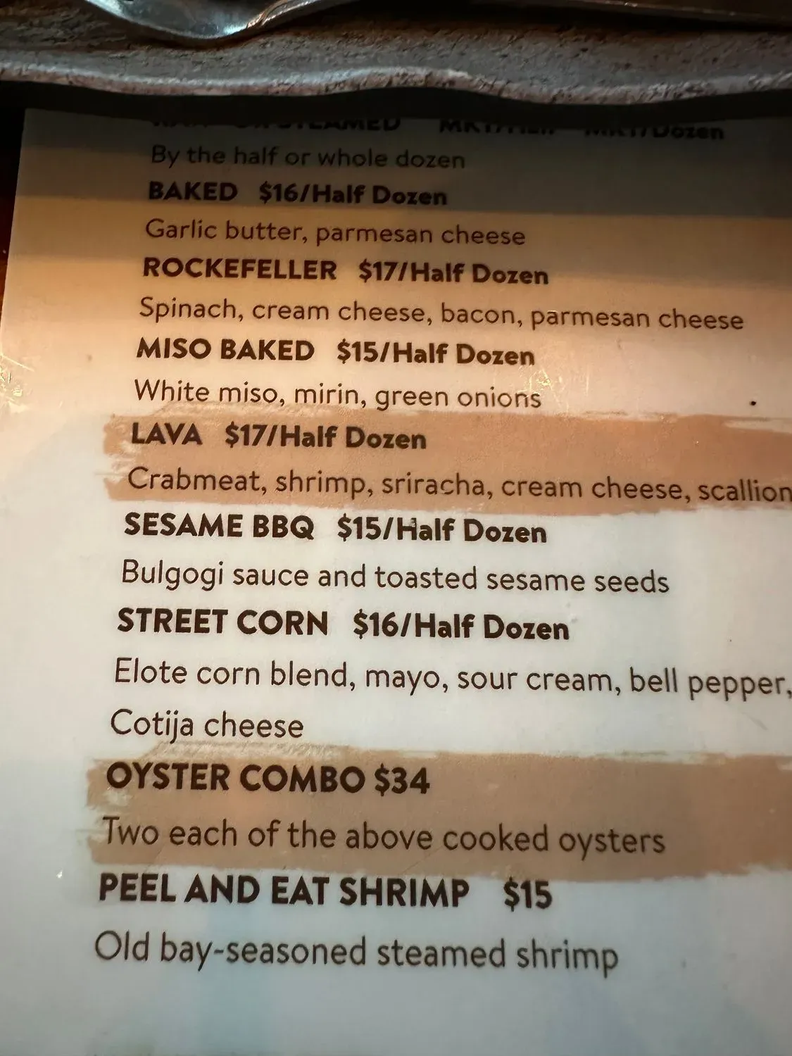 Menu 5