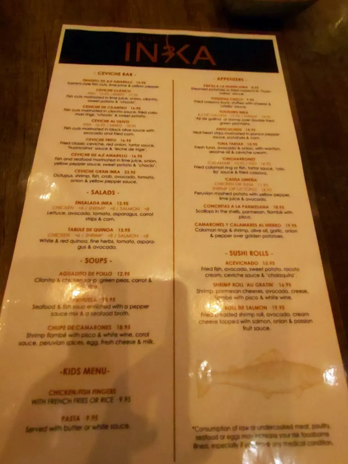 Menu 6