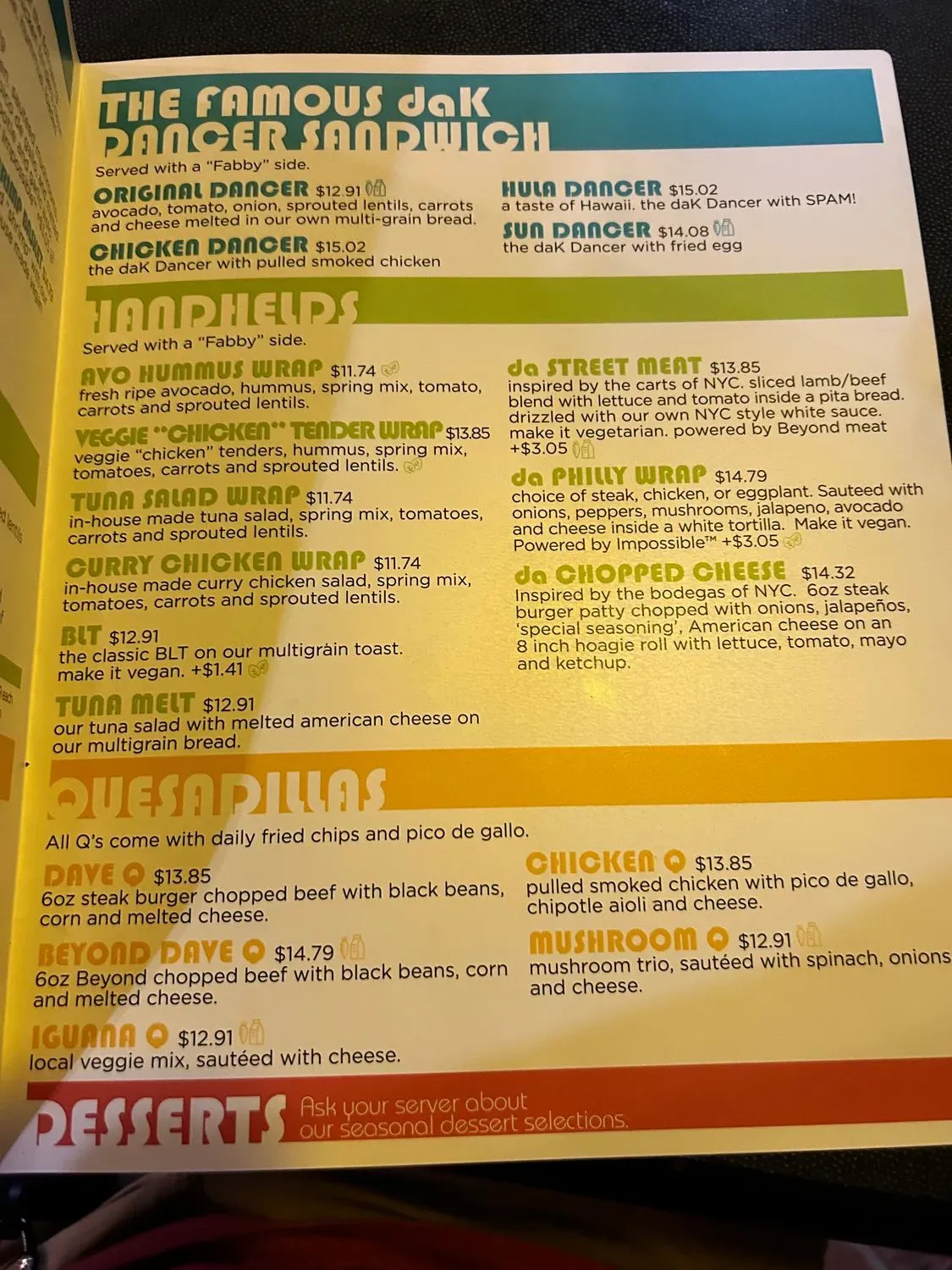 Menu 2