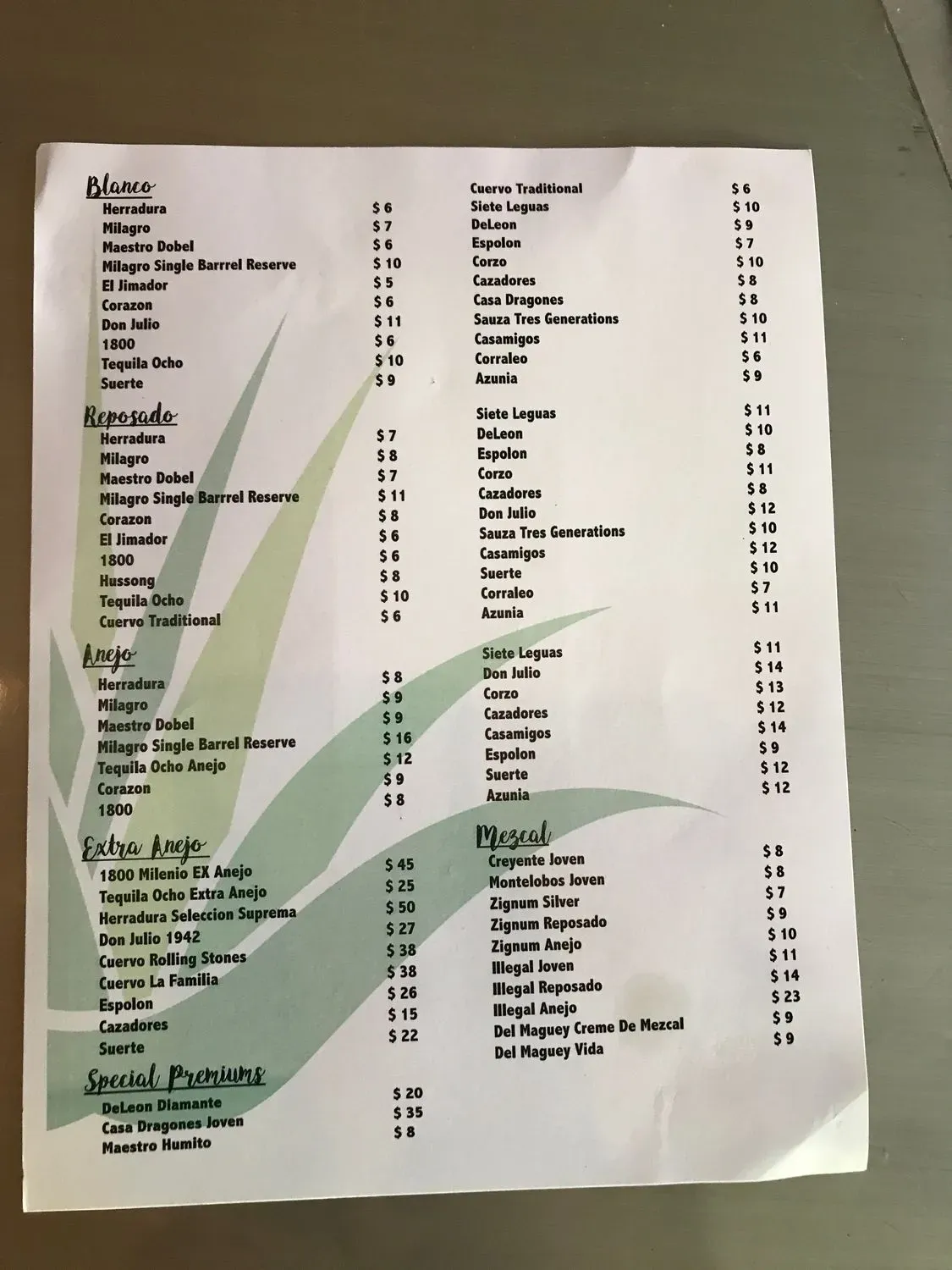 Menu 6