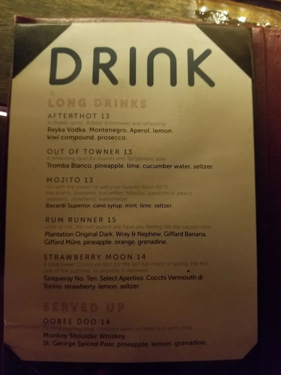 Menu 5