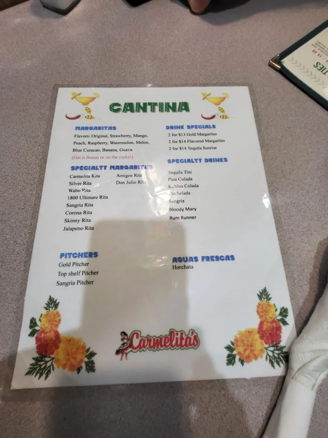 Menu 5