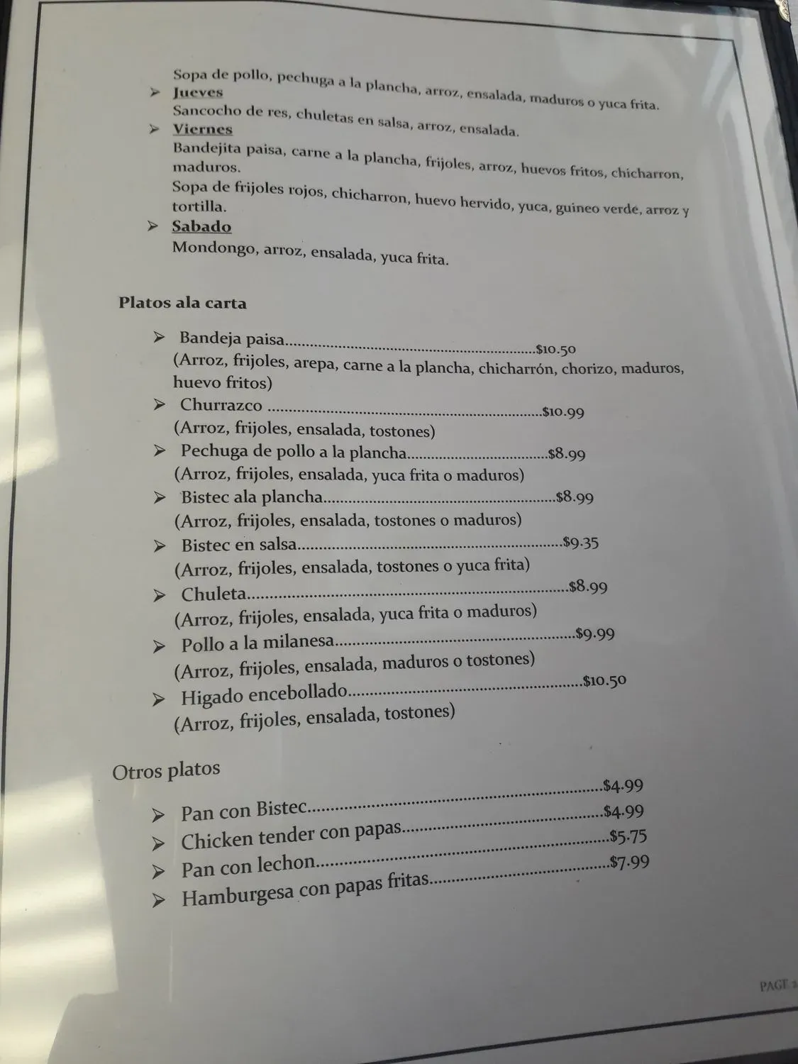 Menu 4