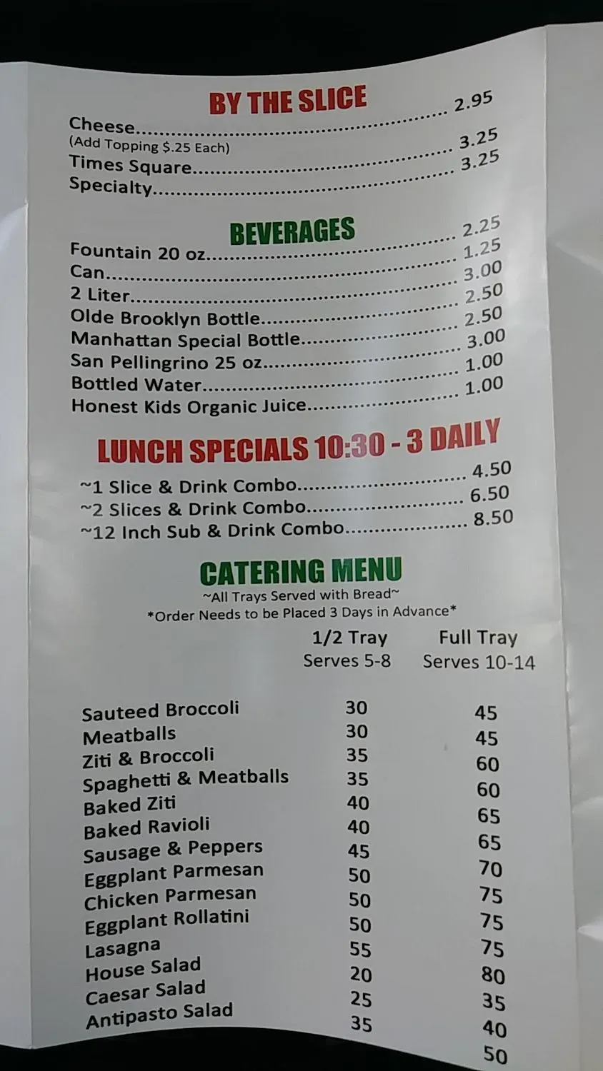 Menu 5