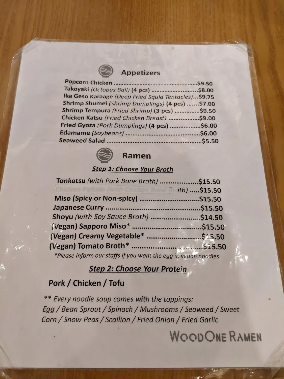 Menu 2