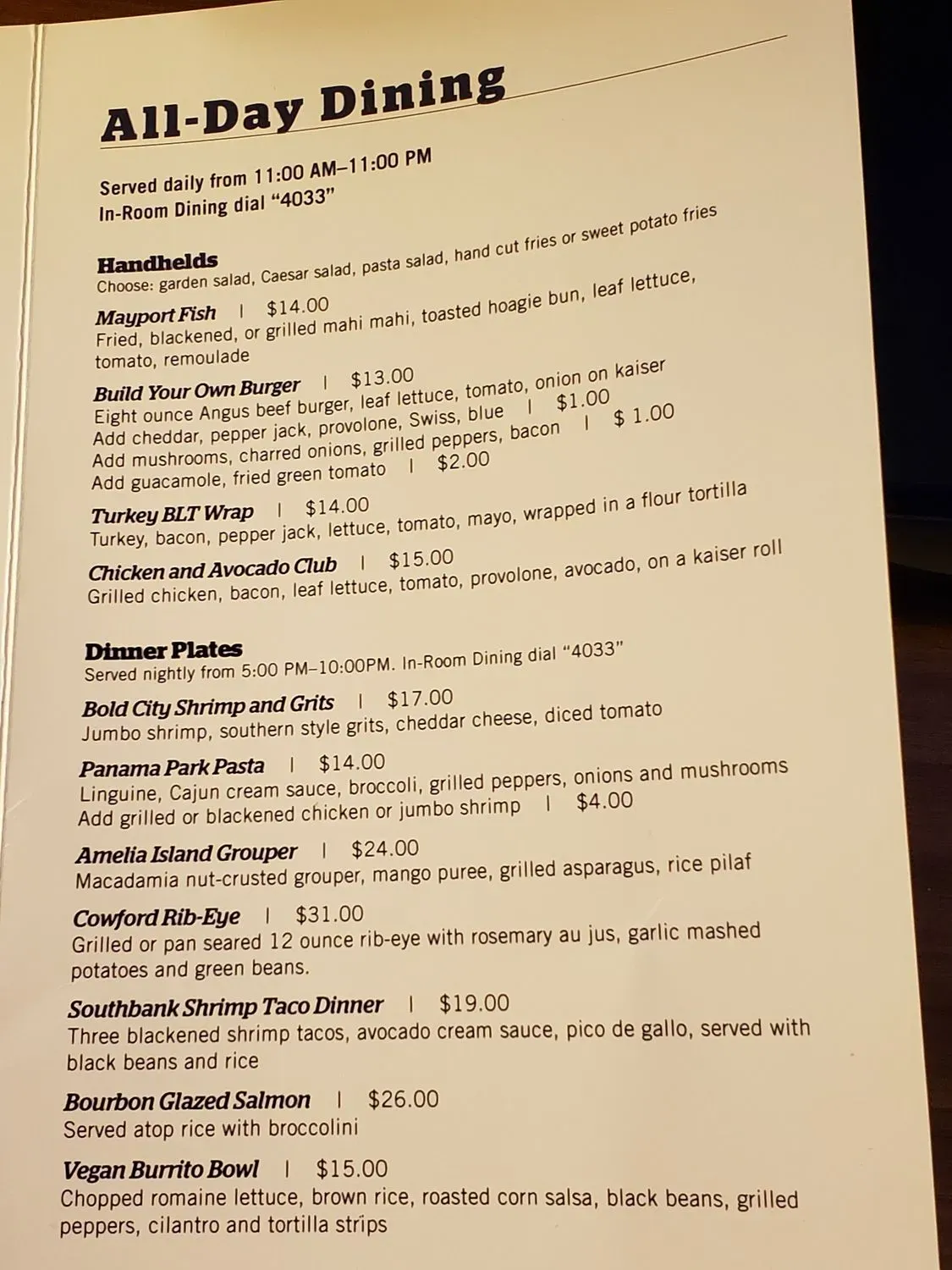 Menu 5