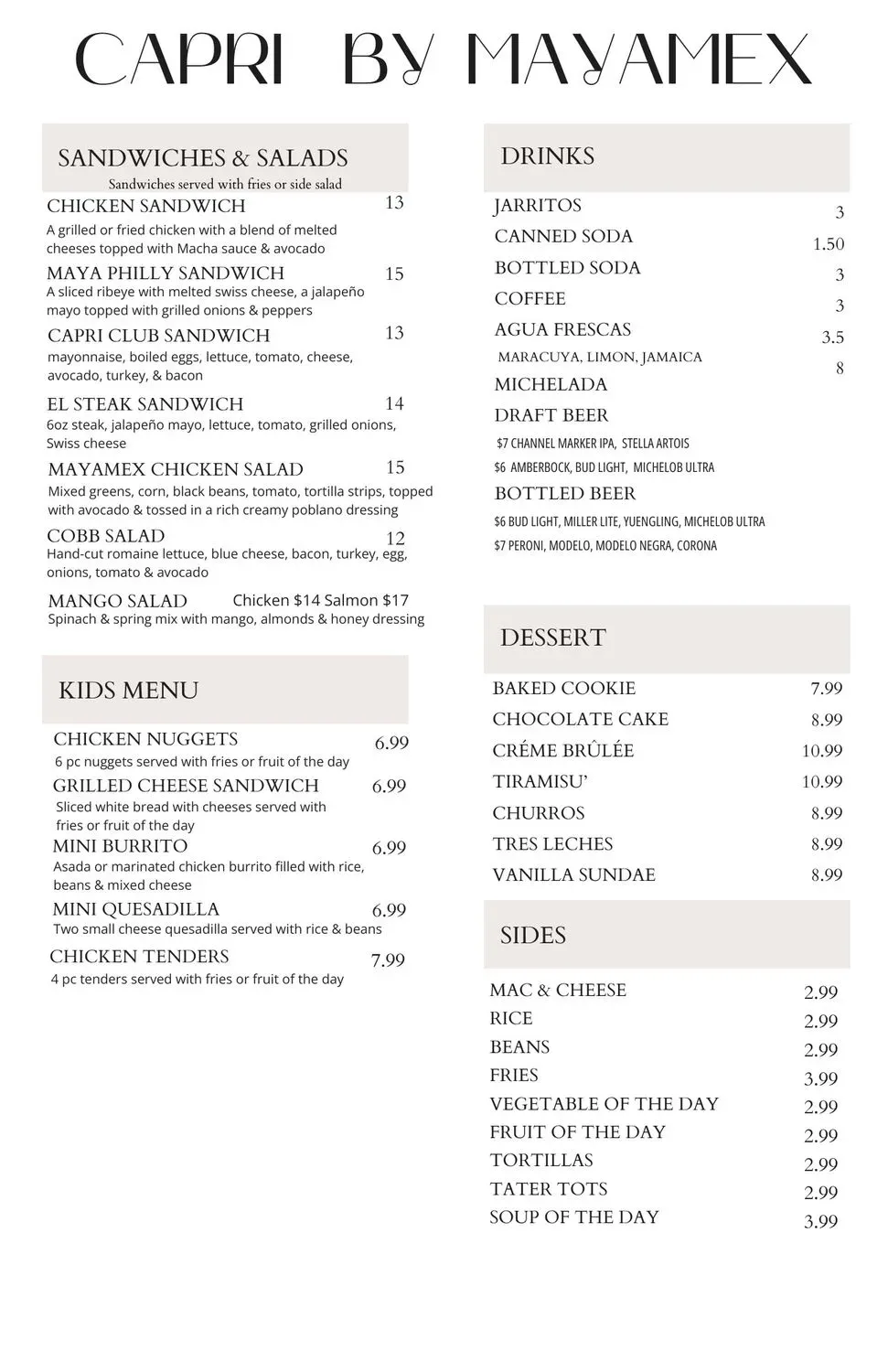 Menu 6