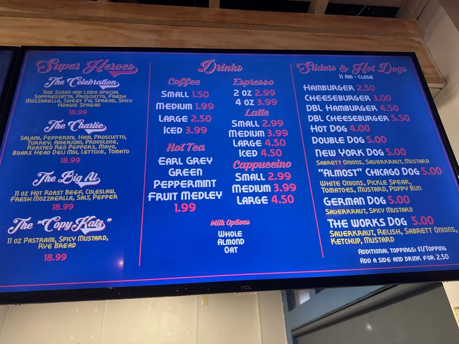 Menu 5