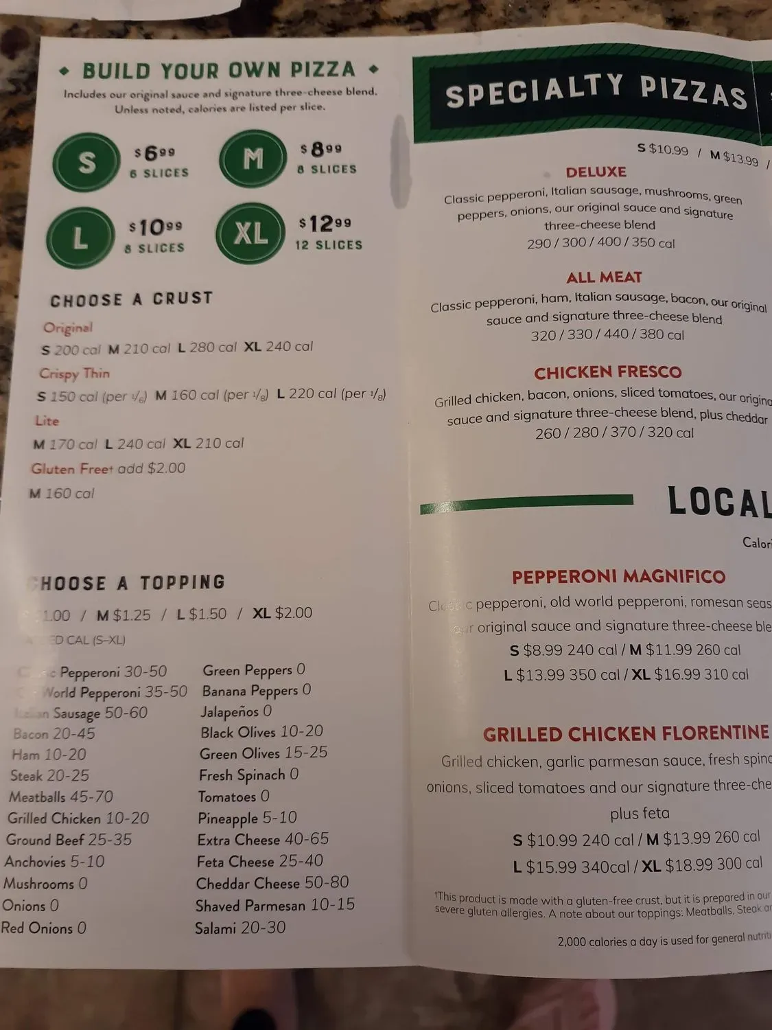 Menu 1