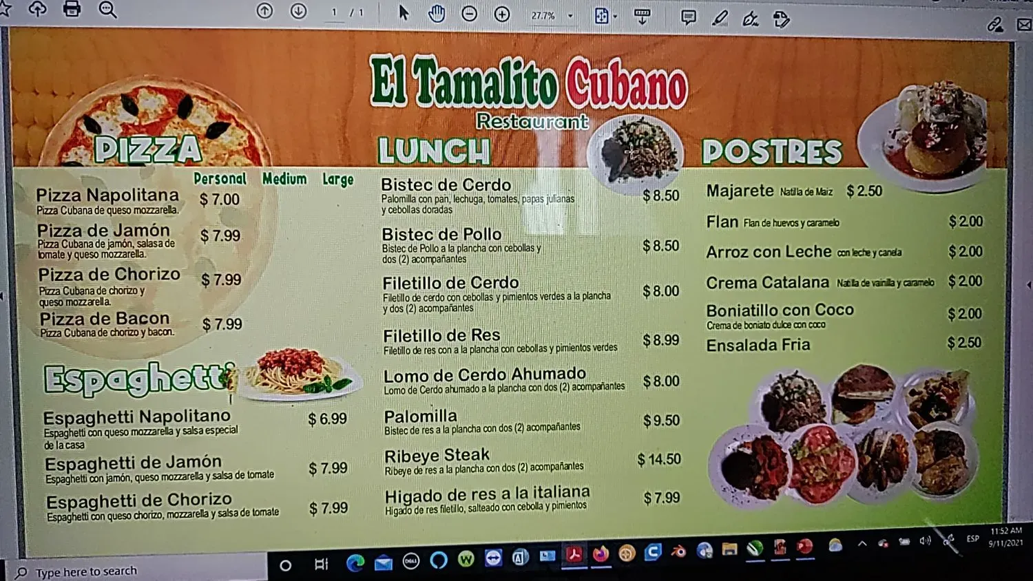 Menu 2