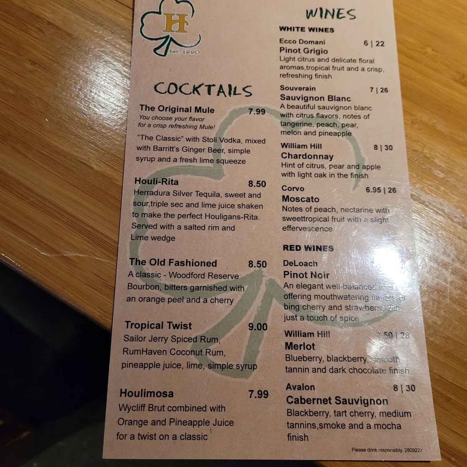 Menu 4