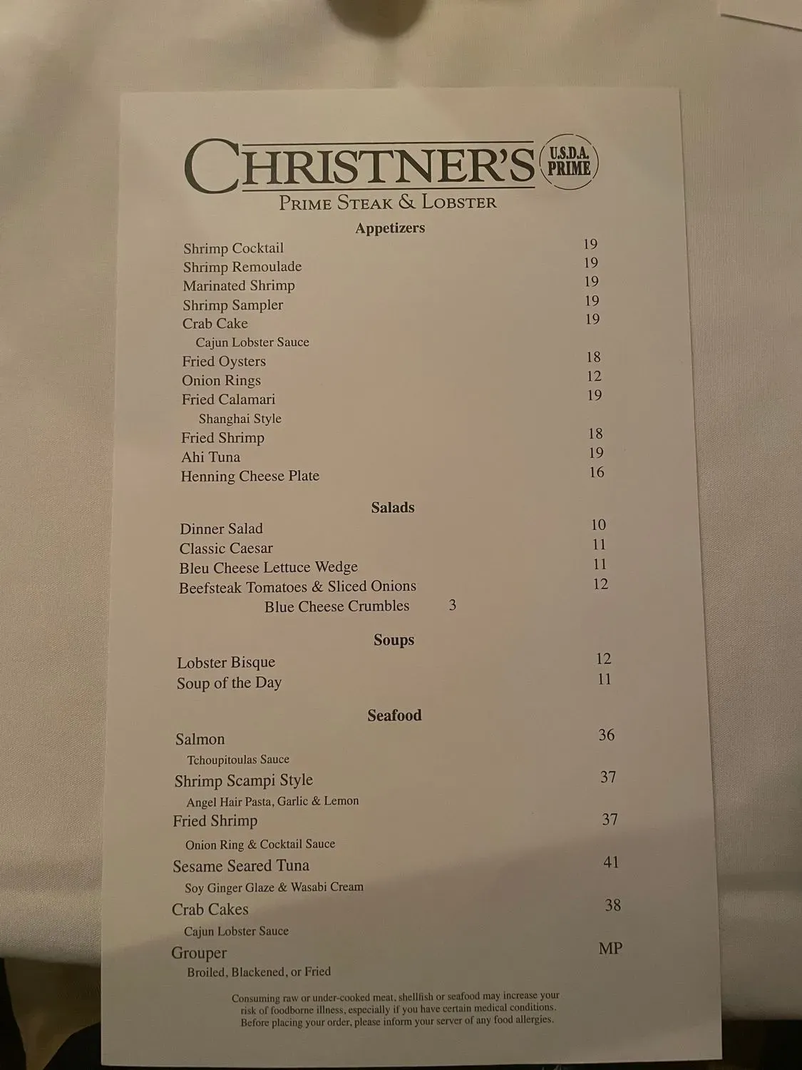 Menu 5