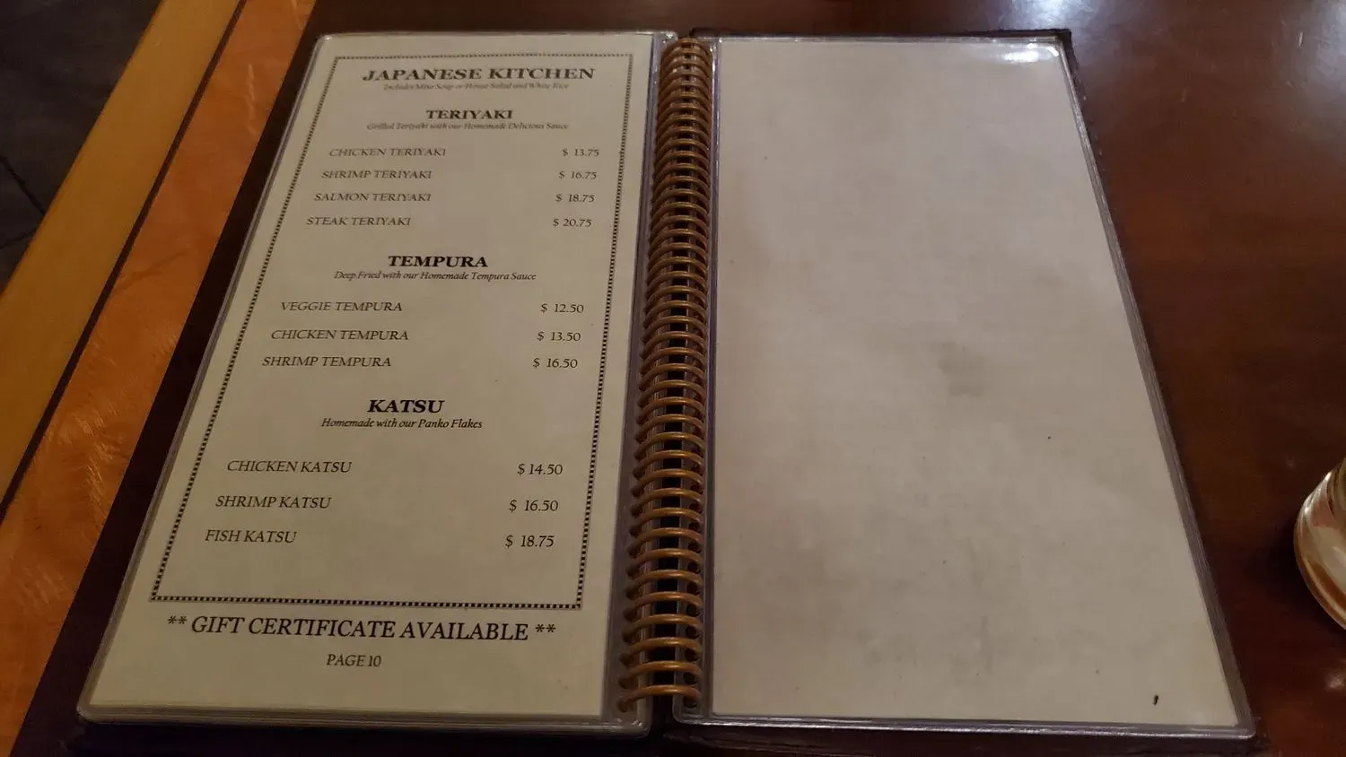 Menu 6