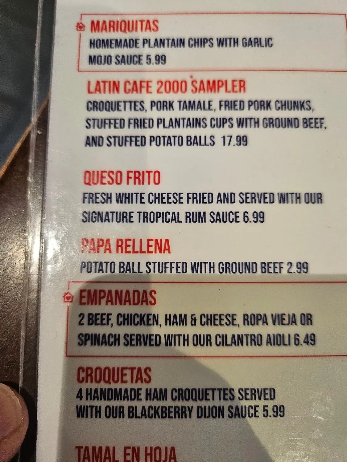 Menu 5