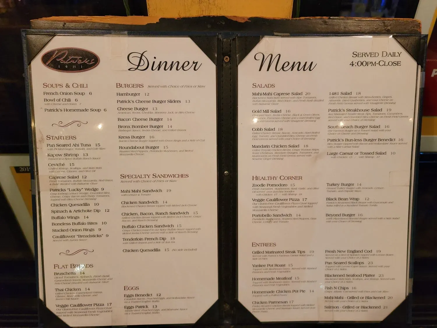 Menu 5