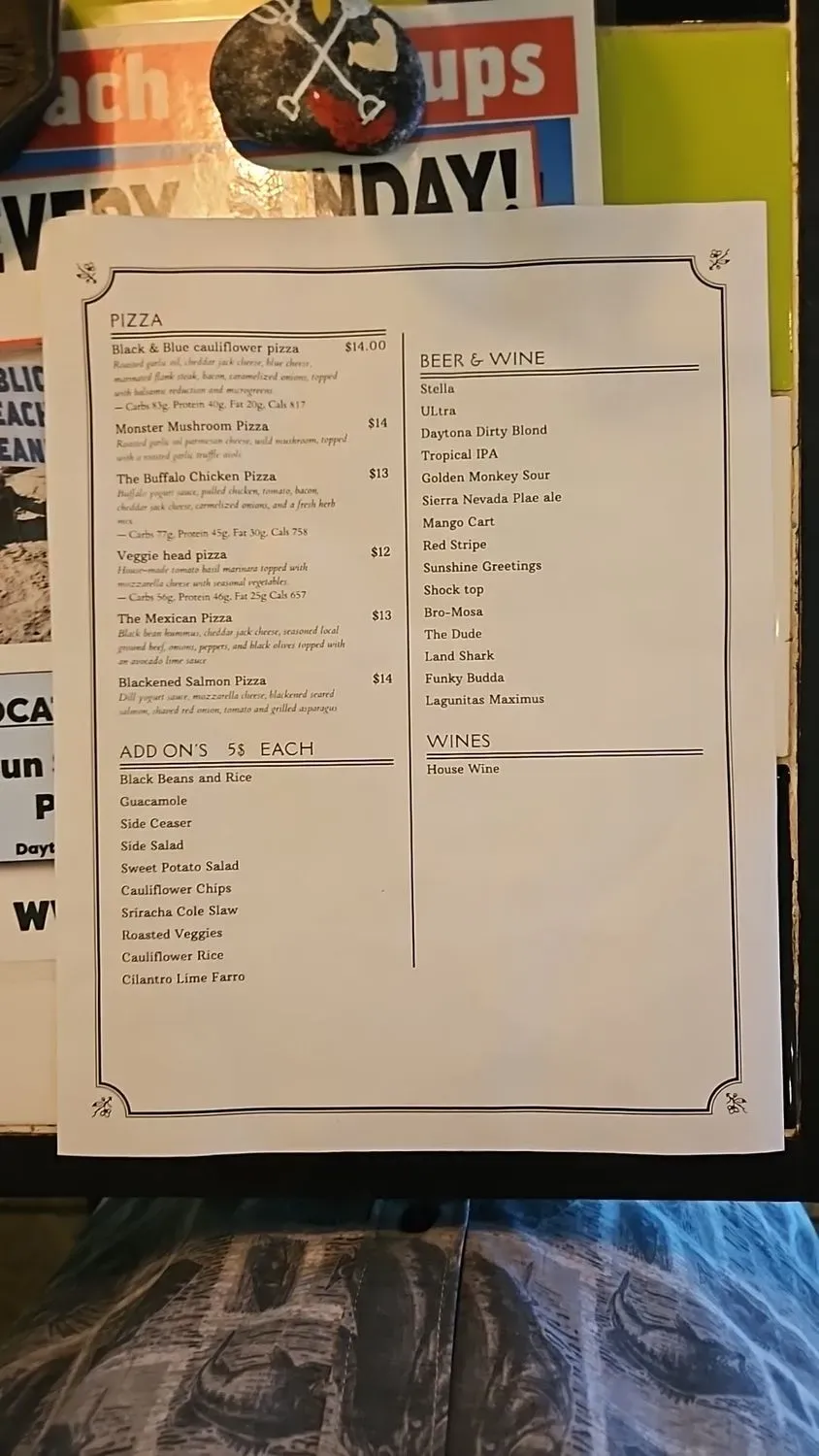 Menu 6