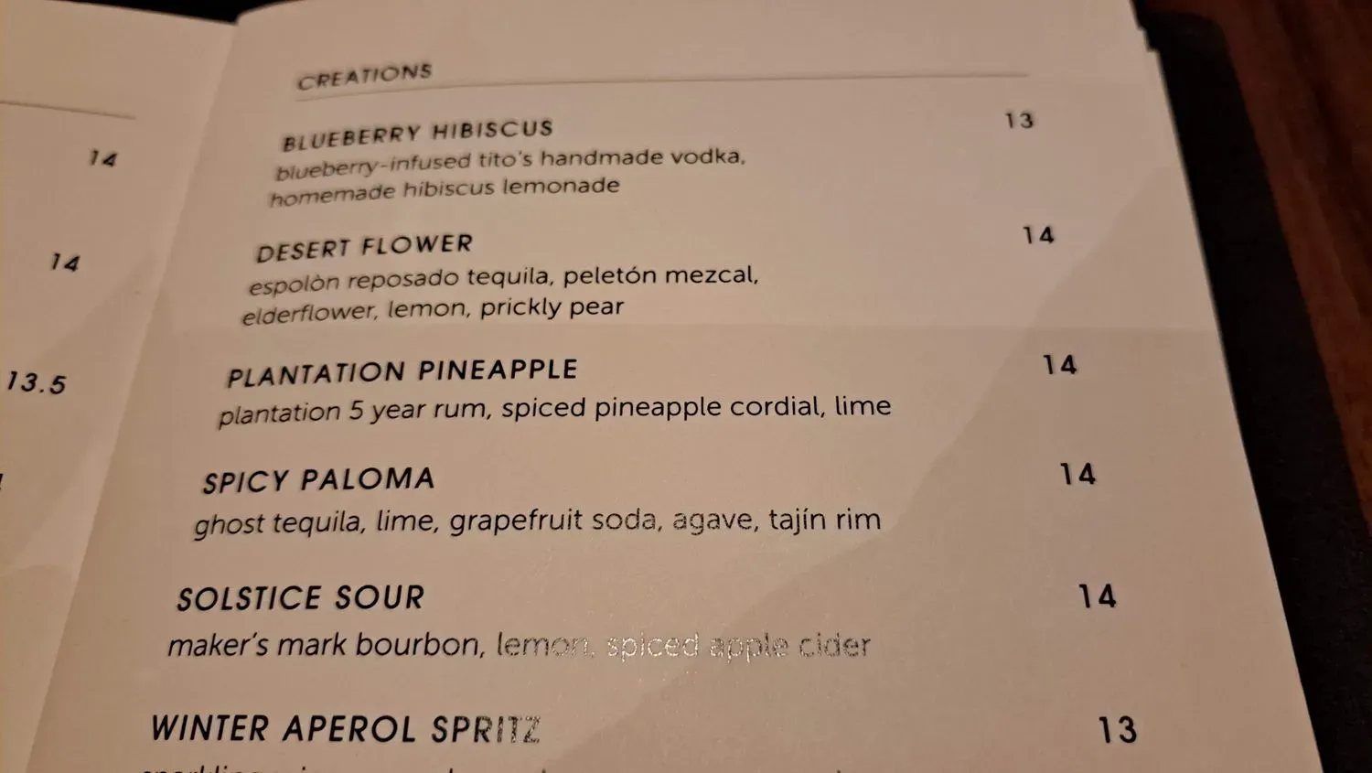 Menu 5