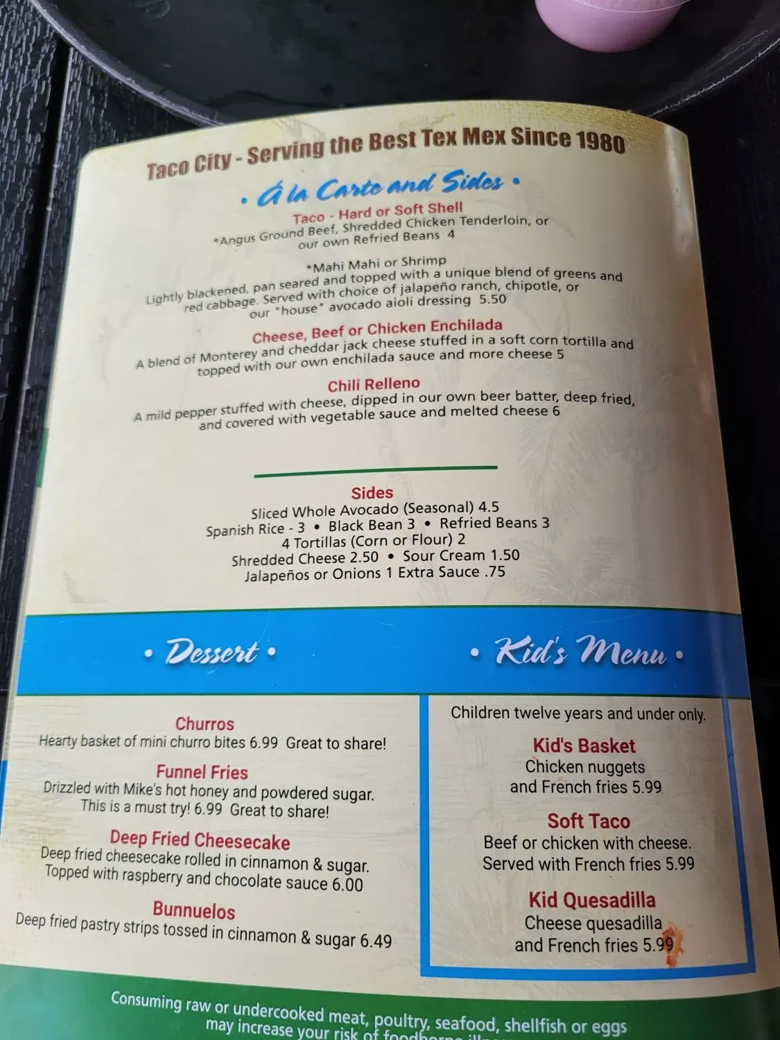 Menu 5