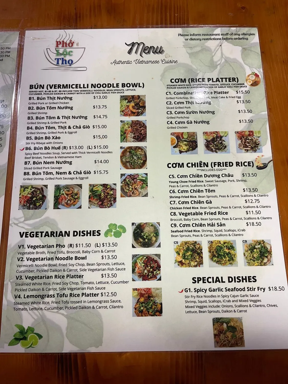 Menu 5