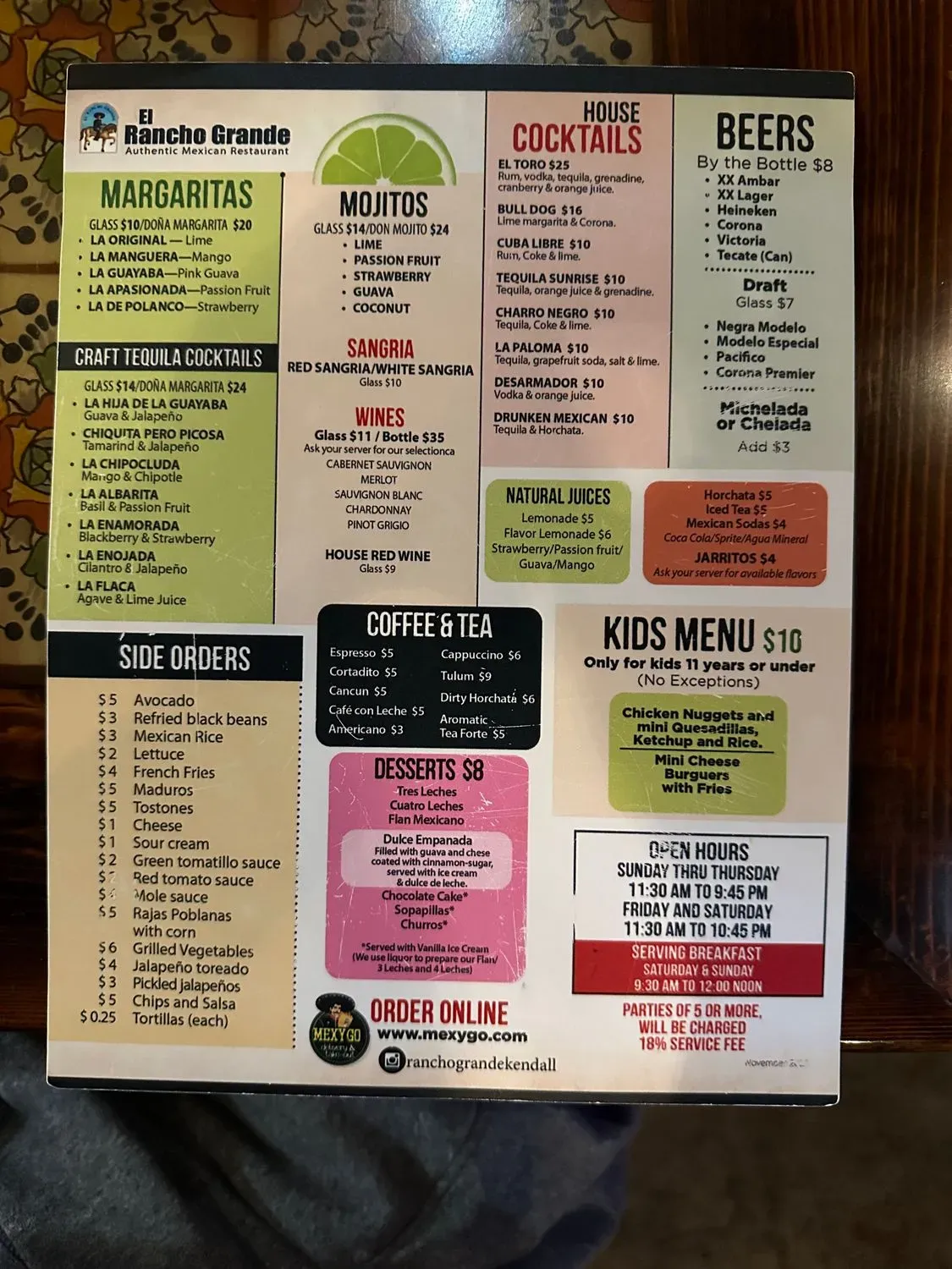 Menu 6