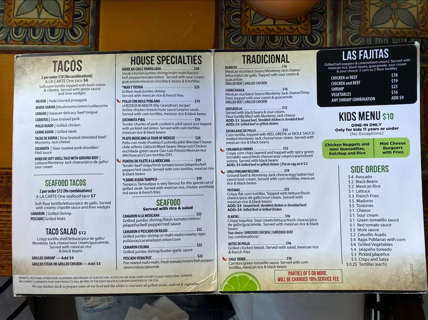 Menu 1