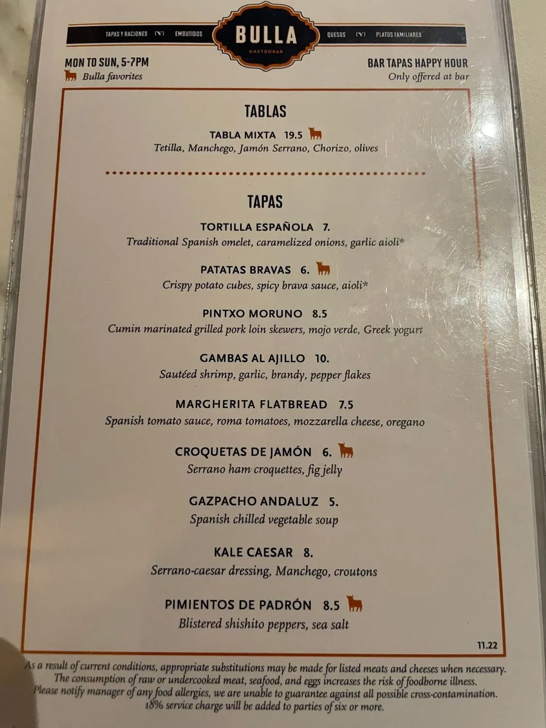 Menu 5