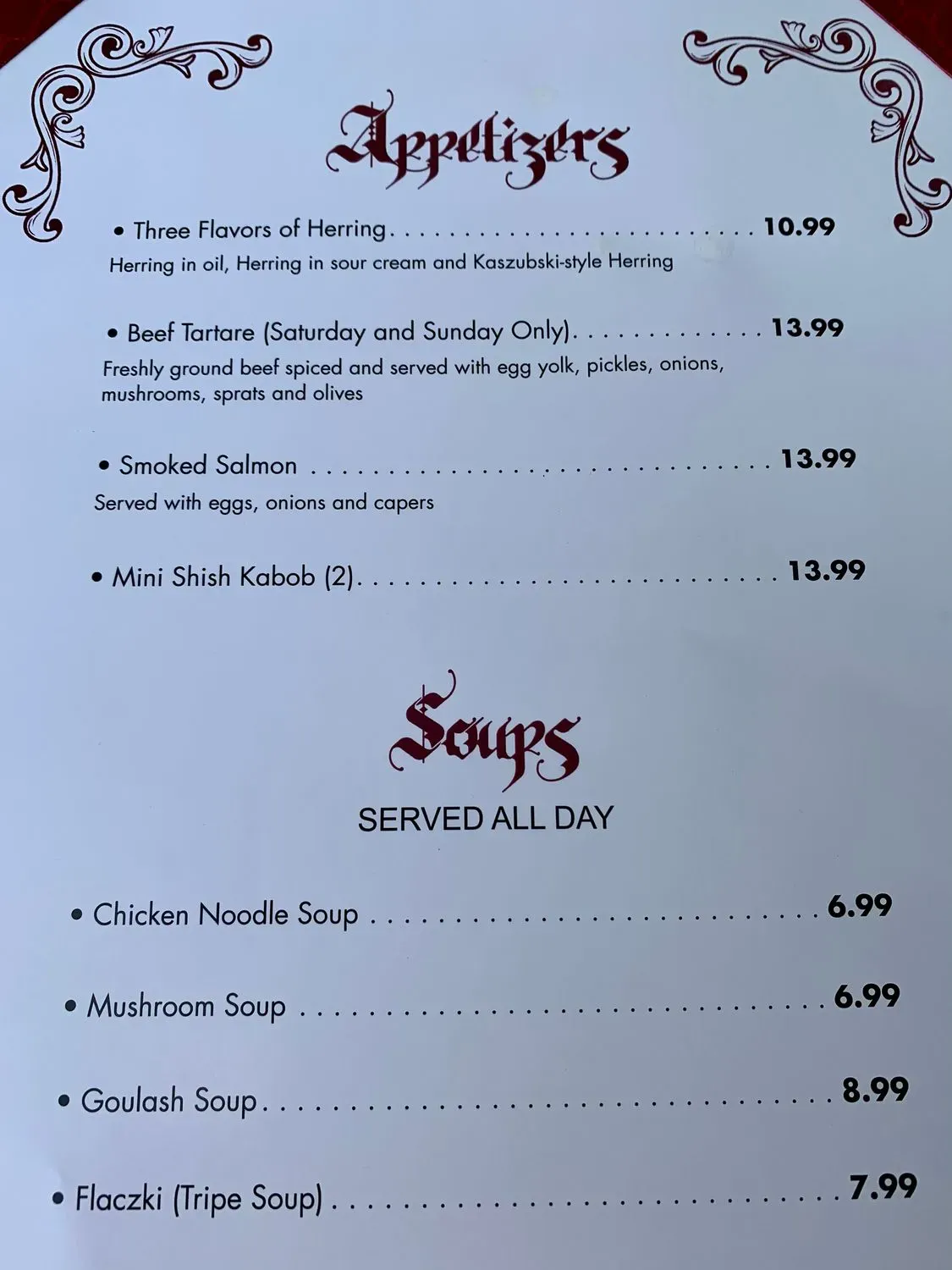 Menu 5