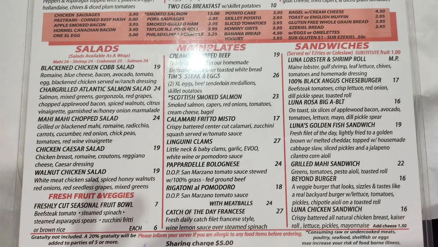 Menu 5