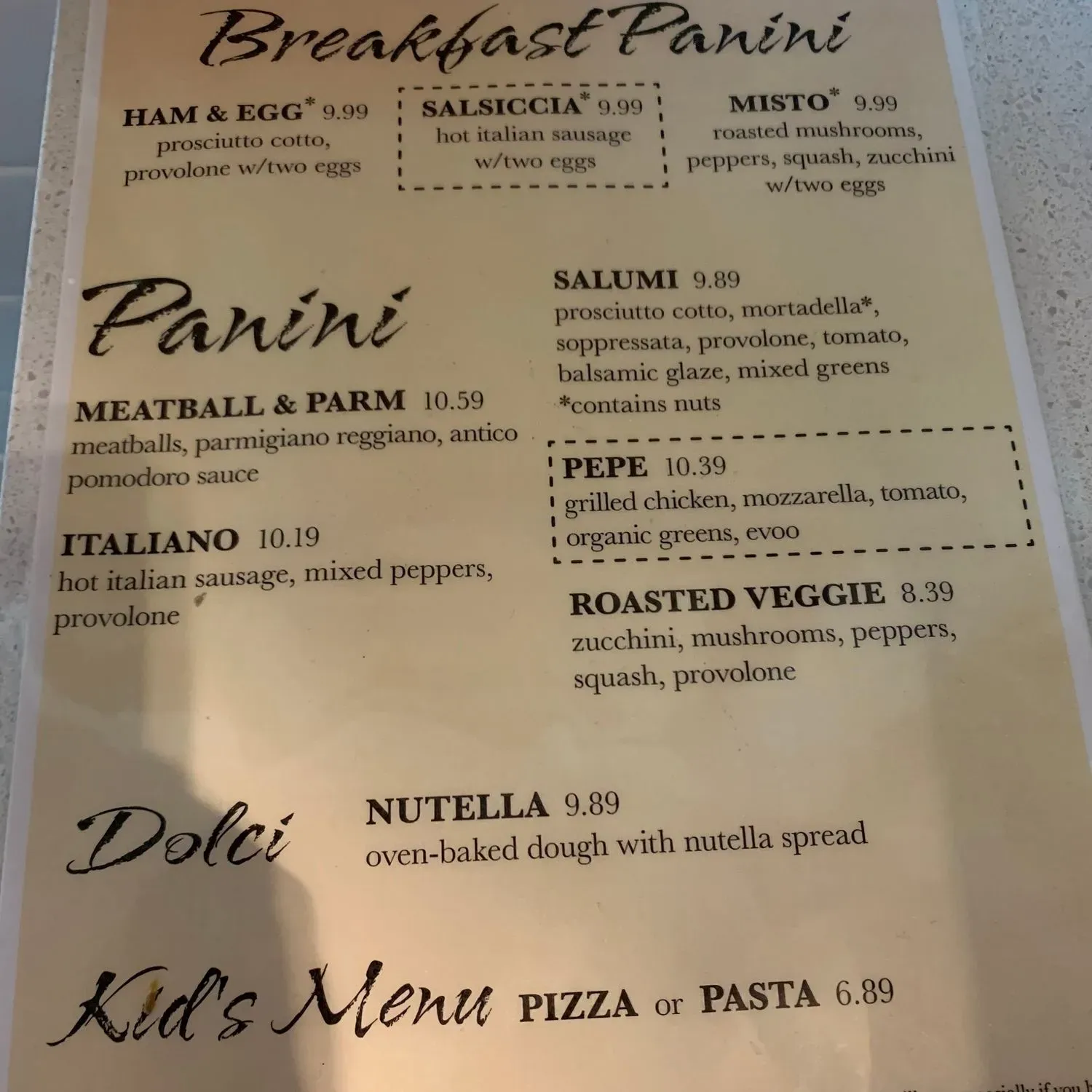 Menu 2