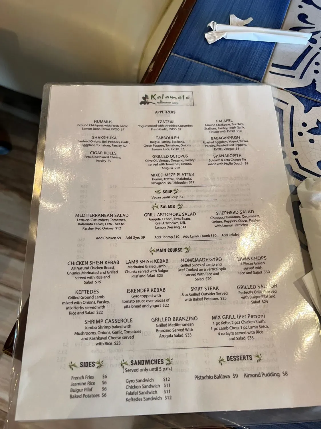 Menu 4