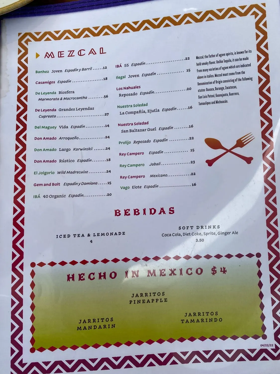 Menu 5