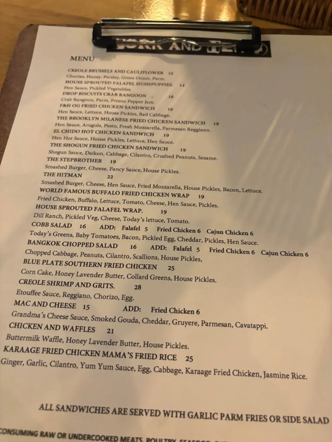 Menu 5