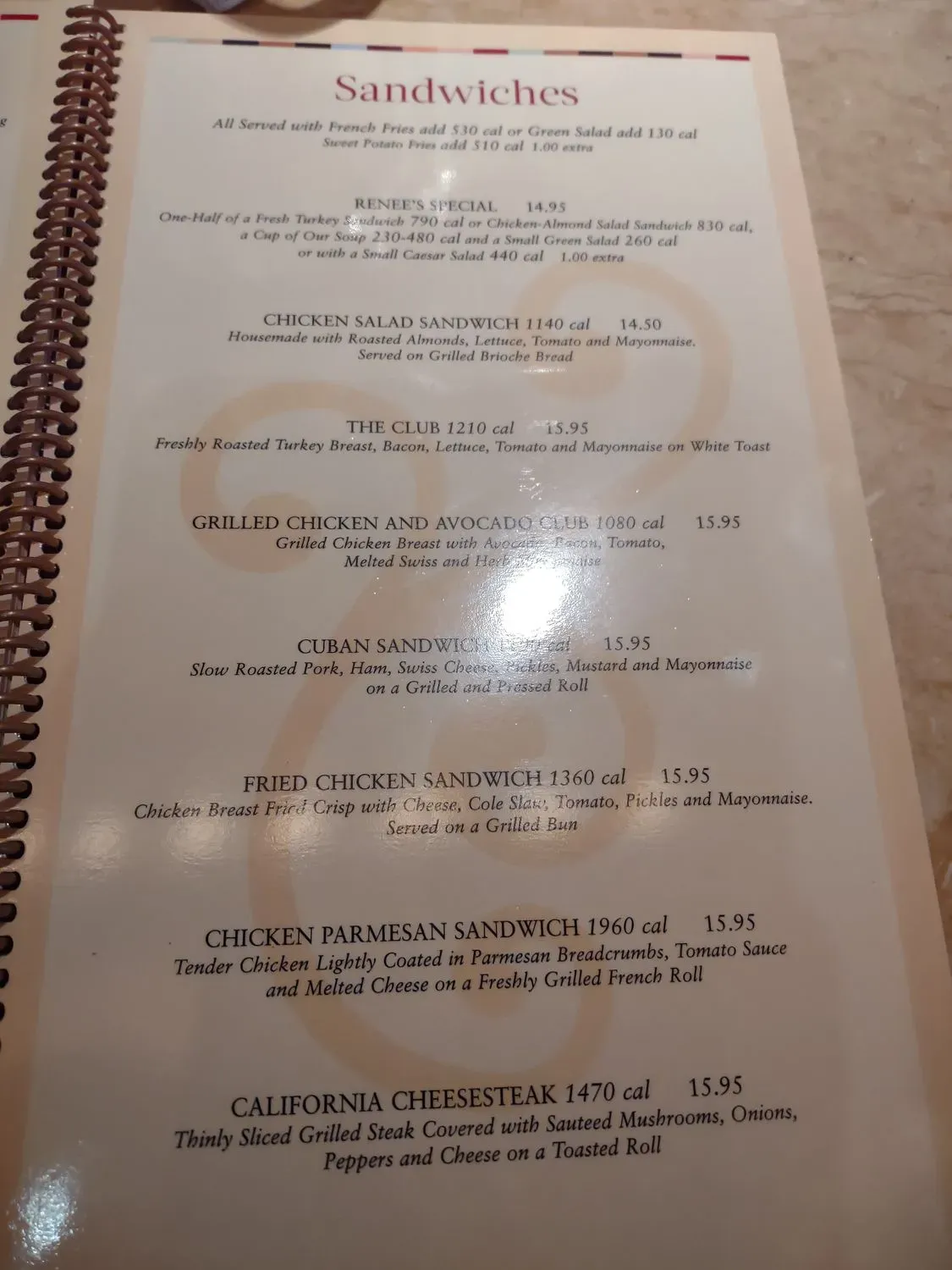 Menu 5