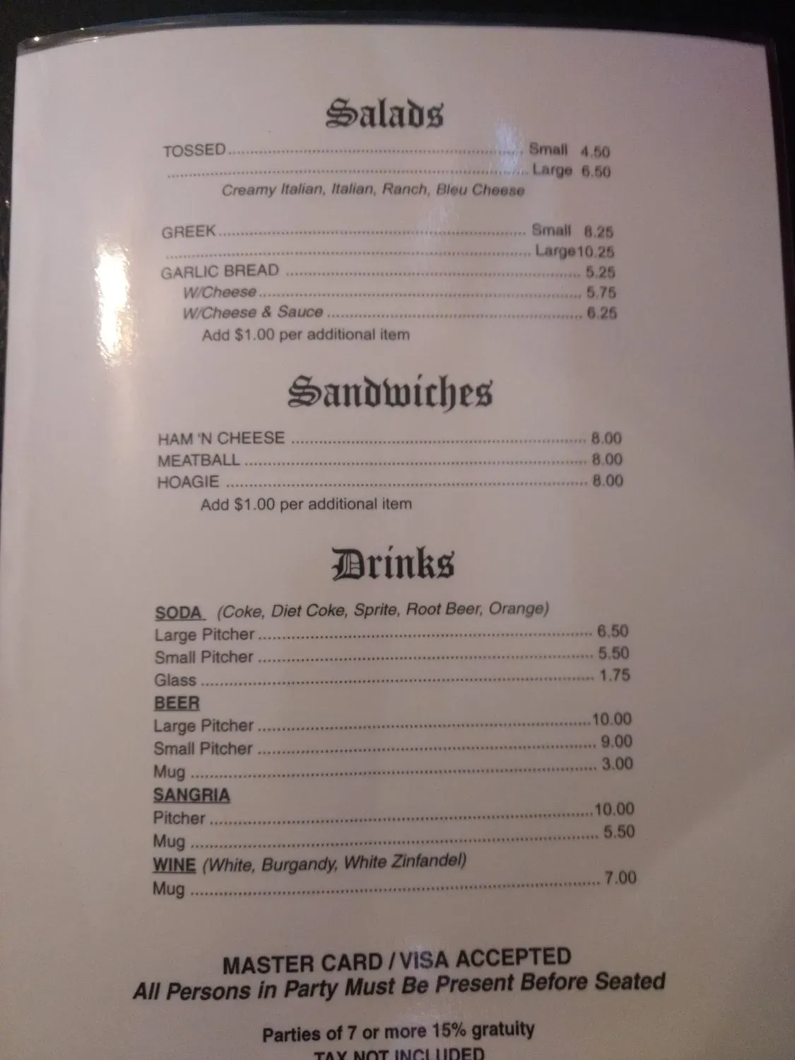 Menu 6