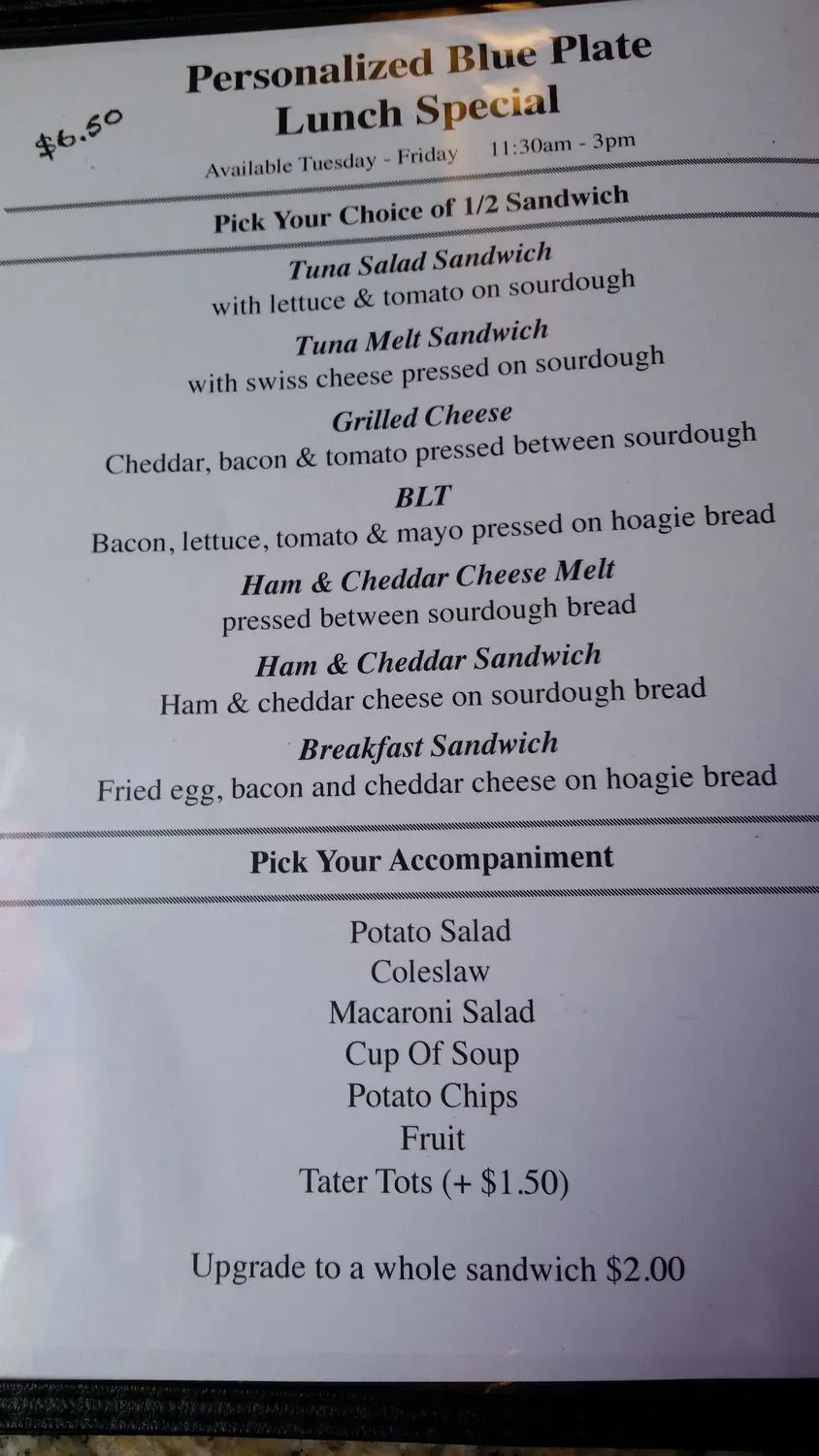 Menu 5