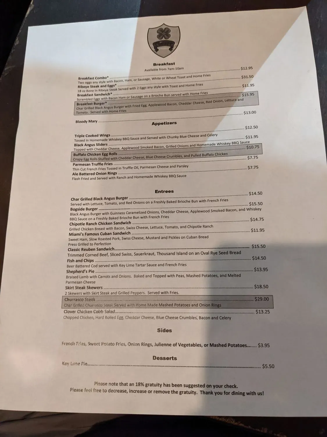 Menu 3