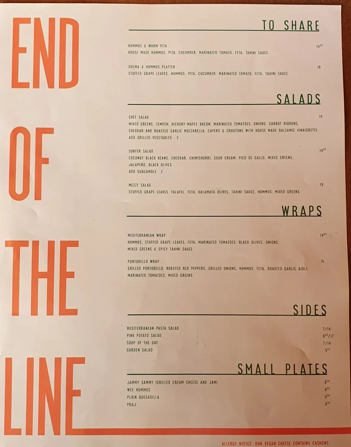 Menu 4